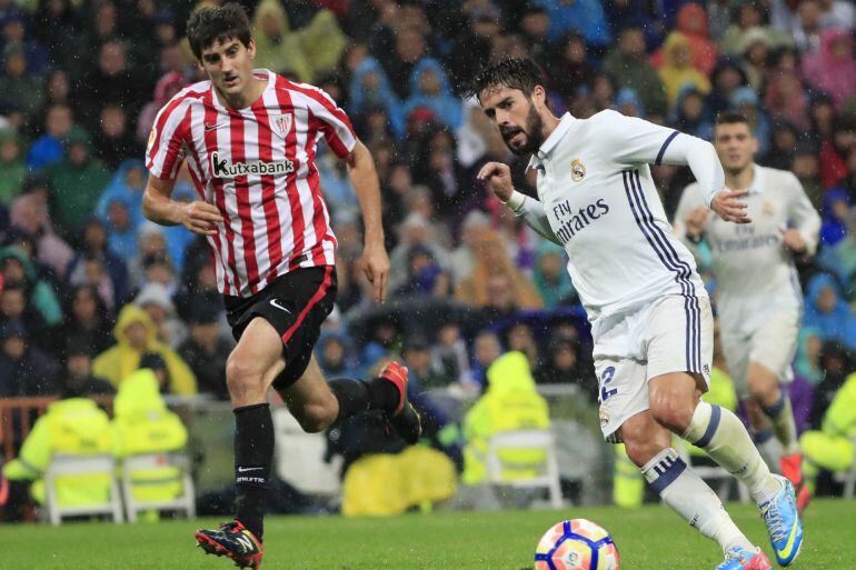 Isco durante un partido de esta temporada con el Real Madrid 