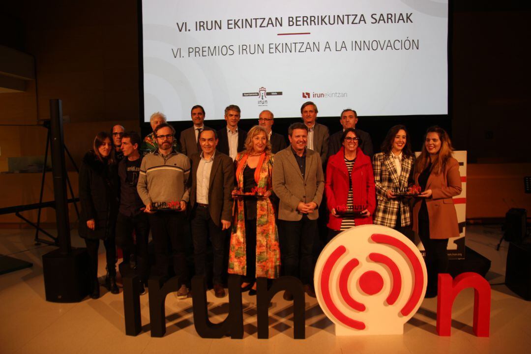 Galardonados en los Premios Irun Ekintzan en la pasada edición.