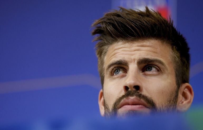 Gerard Piqué en rueda de prensa