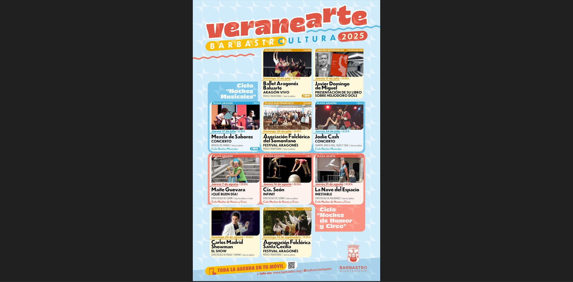 Cartel VERANEARTE (Barbastro).