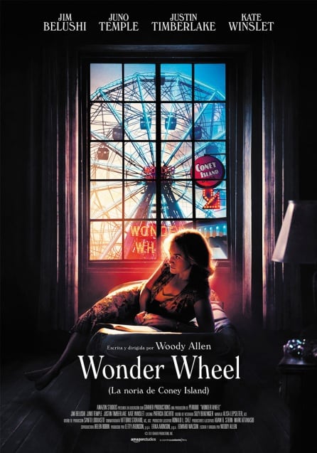 Poster de Wonder Wheel, la nueva película de Woody Allen para Amazon, protagonizada por Kate Winslet y Justin Timberlake