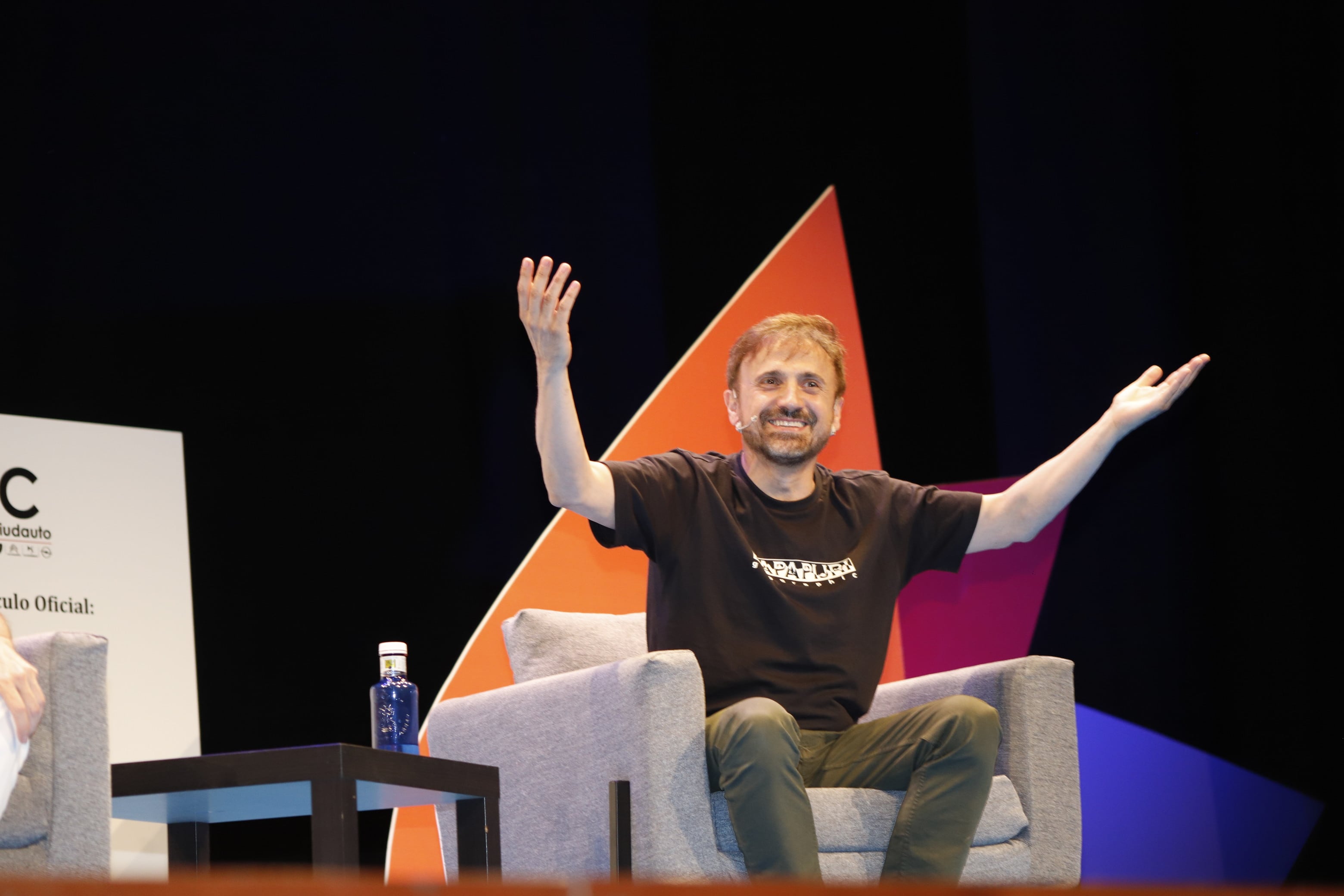 El humorista José Mota durante su intervención en el Congreso &quot;El bienestar y el humor&quot; en Alcázar de San Juan