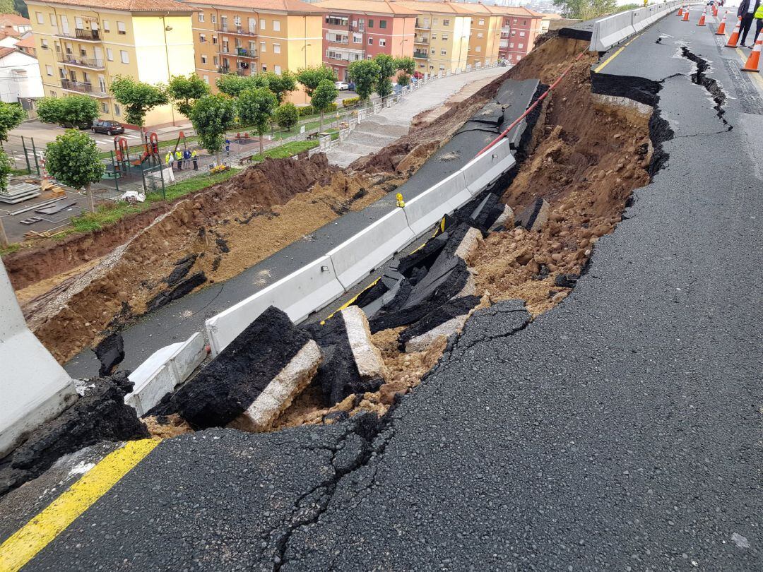 Desprendimiento en la autovía A-67