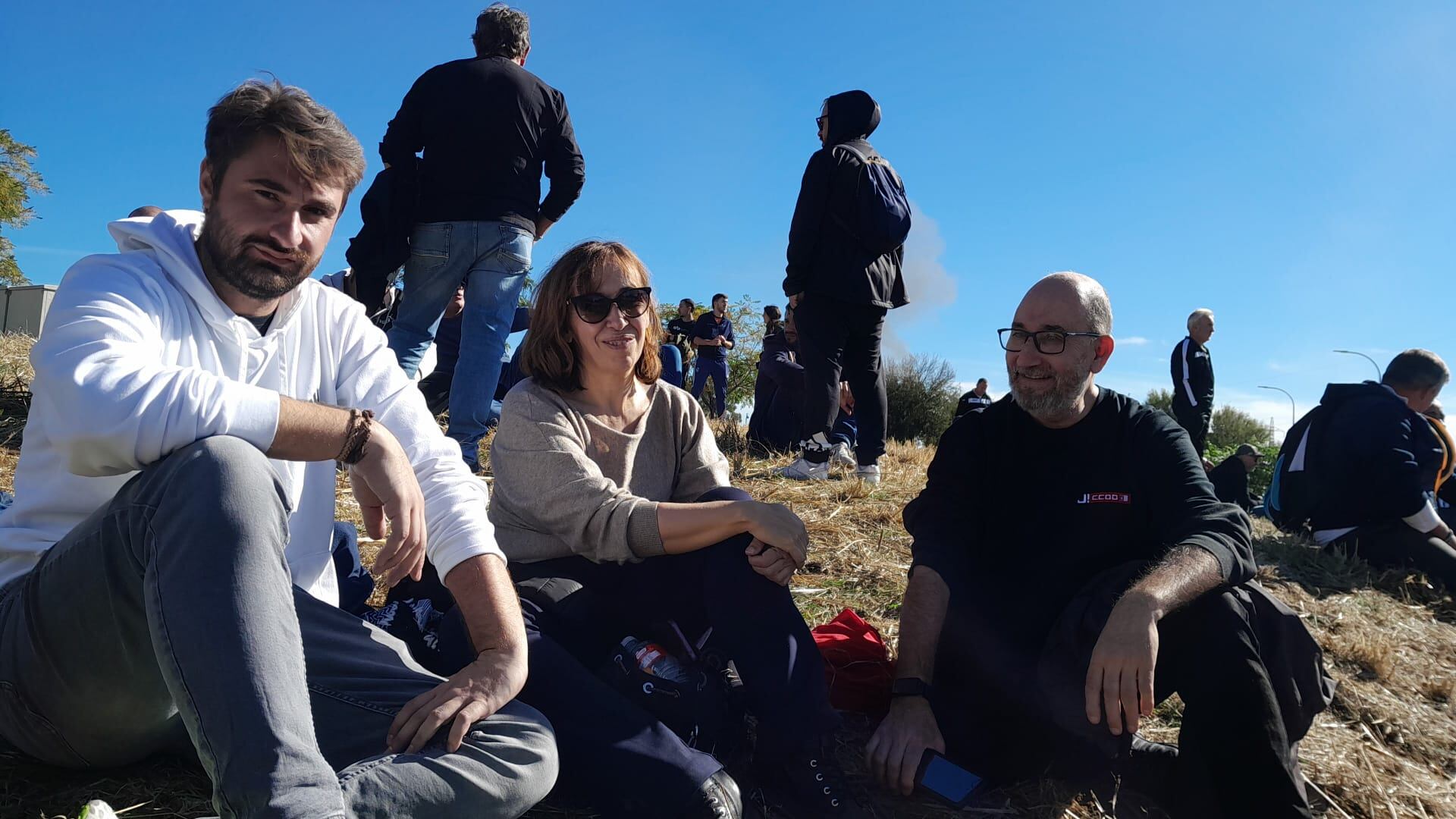 Representantes de CCOO Ciudad Real en la huelga del Metal en Puertollano