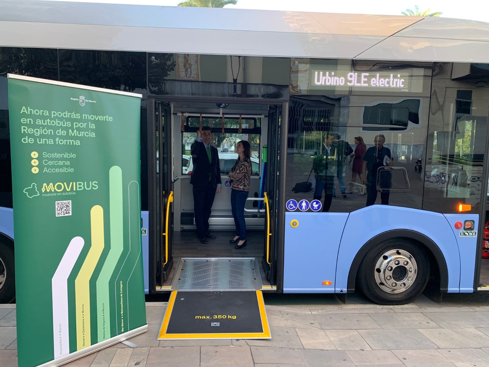 Díez de Revenga presenta la próxima compra de autobuses eléctricos que darán los servicios de transporte público de Movibus