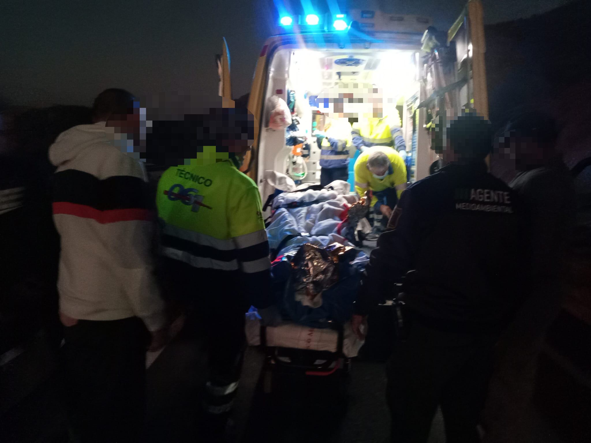 Rescate de un senderista en Lorca (Murcia)