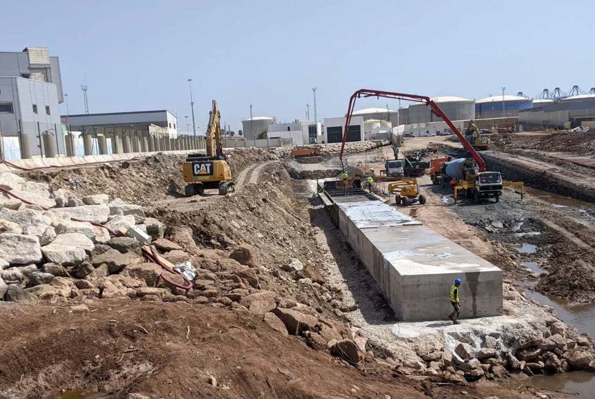 Obras del nuevo Muelle Marqués de Rodil en homenaje a José Ramón Rodil y Gayoso en el puerto de Algeciras