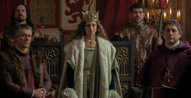 Michelle Jenner en una secuencia de la serie 'Isabel'