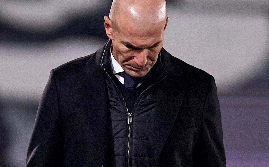 Zinedine Zidane, en el encuentro ante el Alavés.