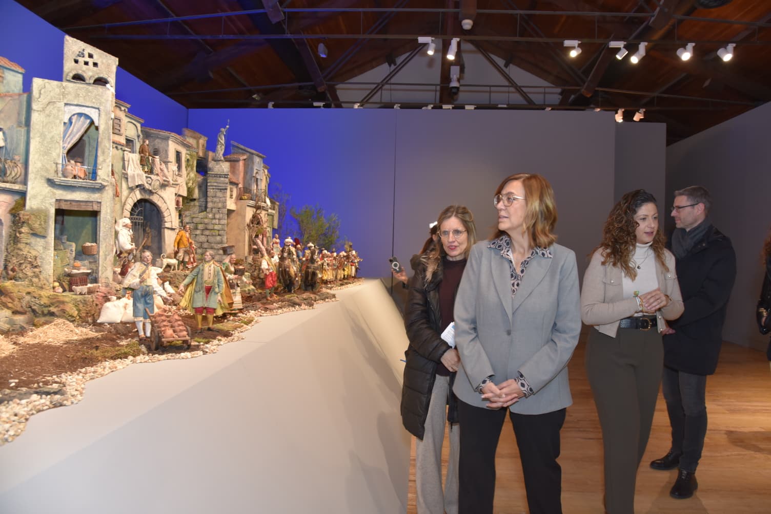 Inauguración de uno de los belenes