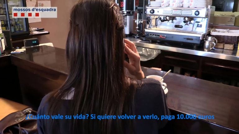 Imatge de la campanya sobre els falsos segrestos que han llançat el Mossos d'Esquadra