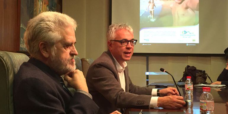 Martí Carnicer, en primer pla, President del Patronat de Turisme.