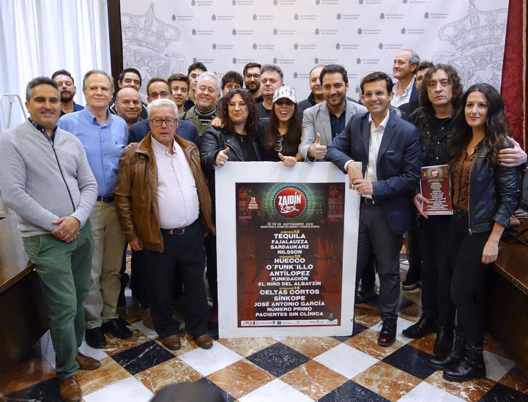 Presentación de la 39ª edición del Festival de Rock del Zaidín (Granada)