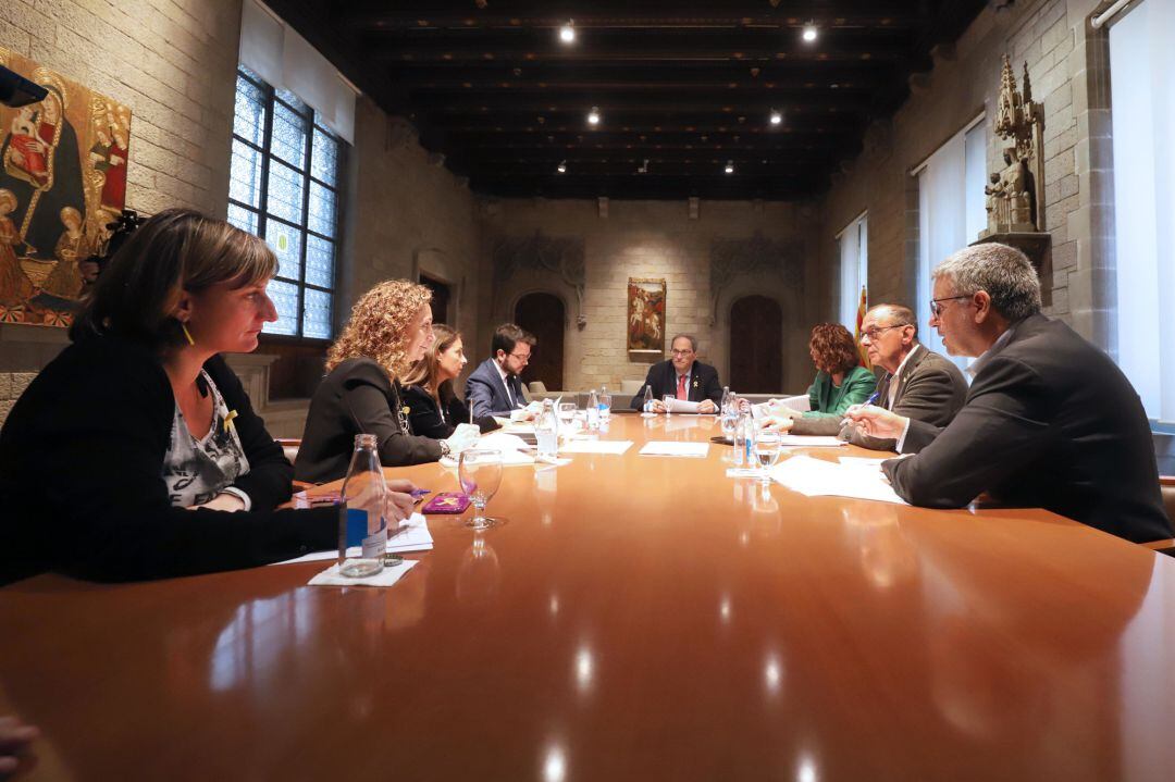 Quim Torra y Pere Aragonès, reunidos