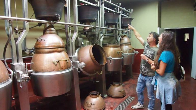 Interior de la bodega Picos de Cabariezo.