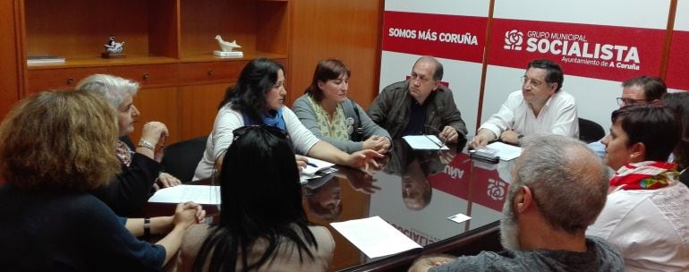 Dapena reunido con los trabajadores de ALN