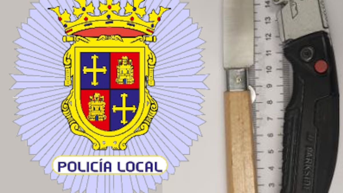 La Policía Local identifica a un conductor con dos armas blancas y droga