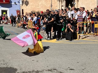 Ruedo de banderas en Villena