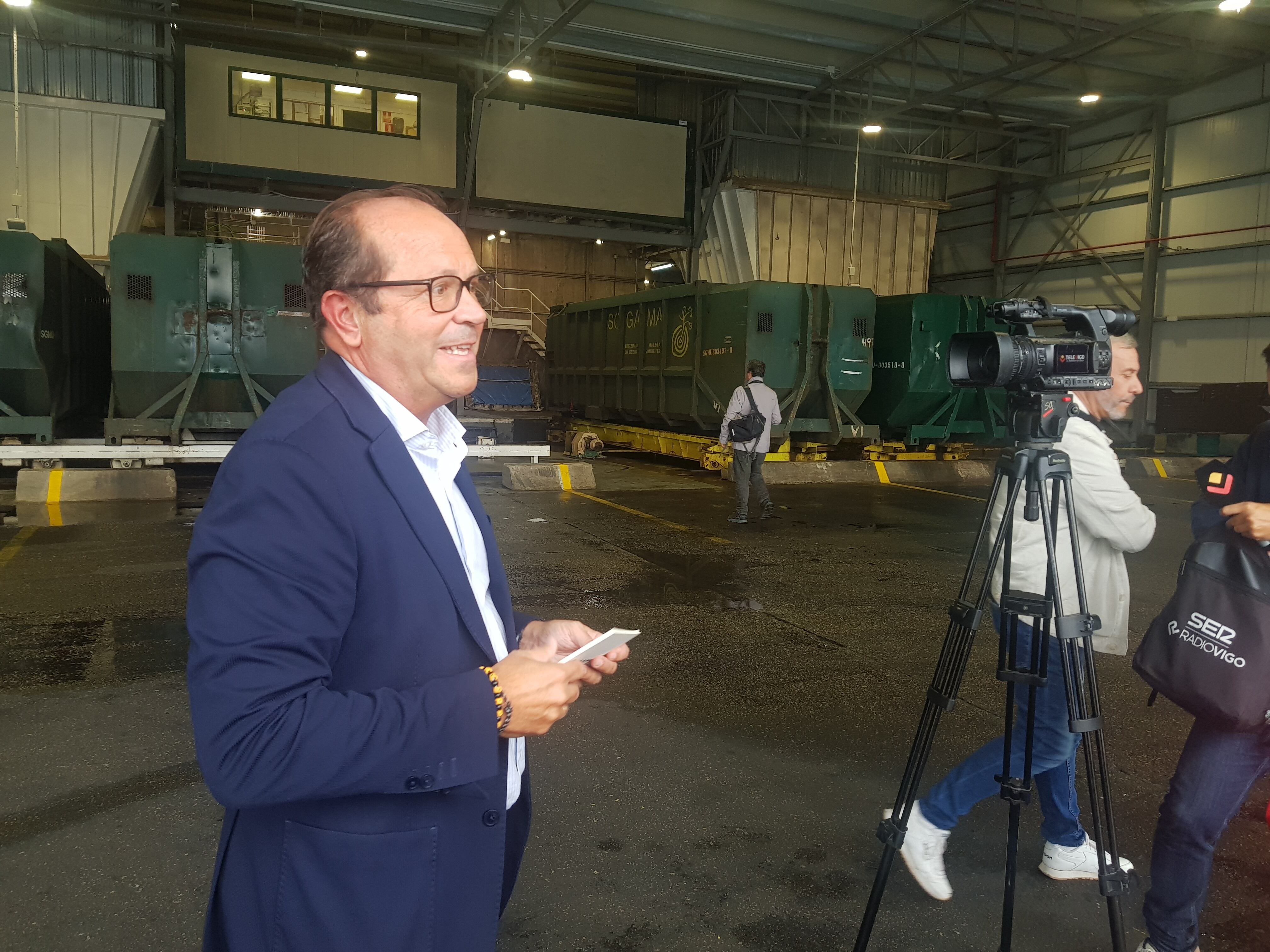 Javier Domínguez, presidente de Sogama, en Vigo