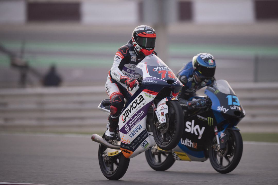 Albert Arenas celebrant la victòria a Qatar. (Foto de Mirco Lazzari gp Getty Images)