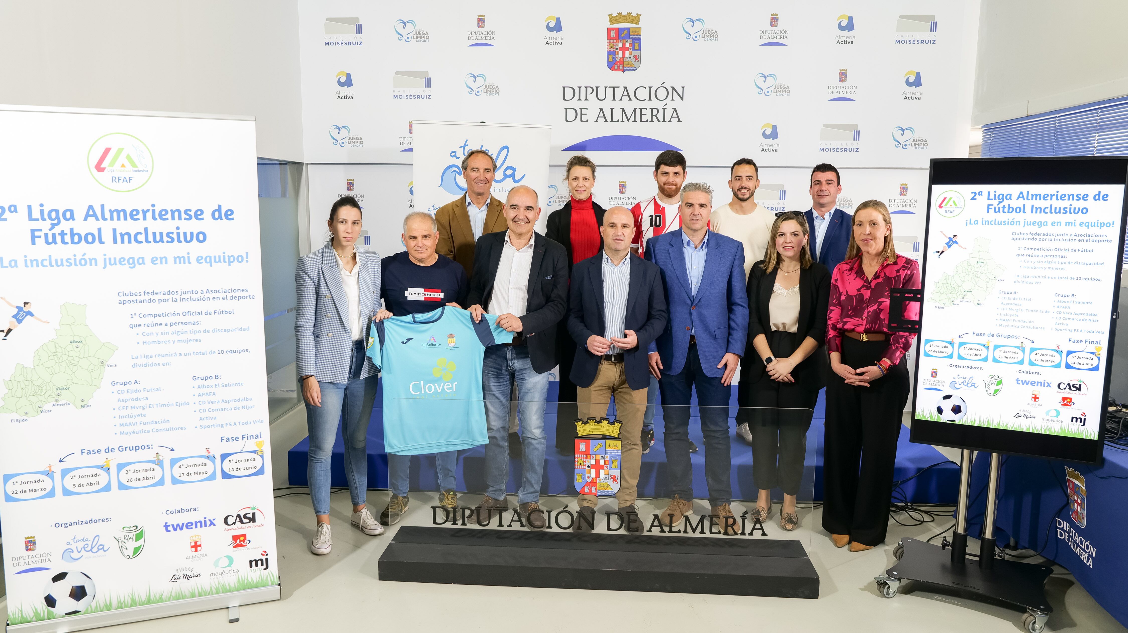 Presentación en la Diputación de Almería de la liga de fútbol inclusiva