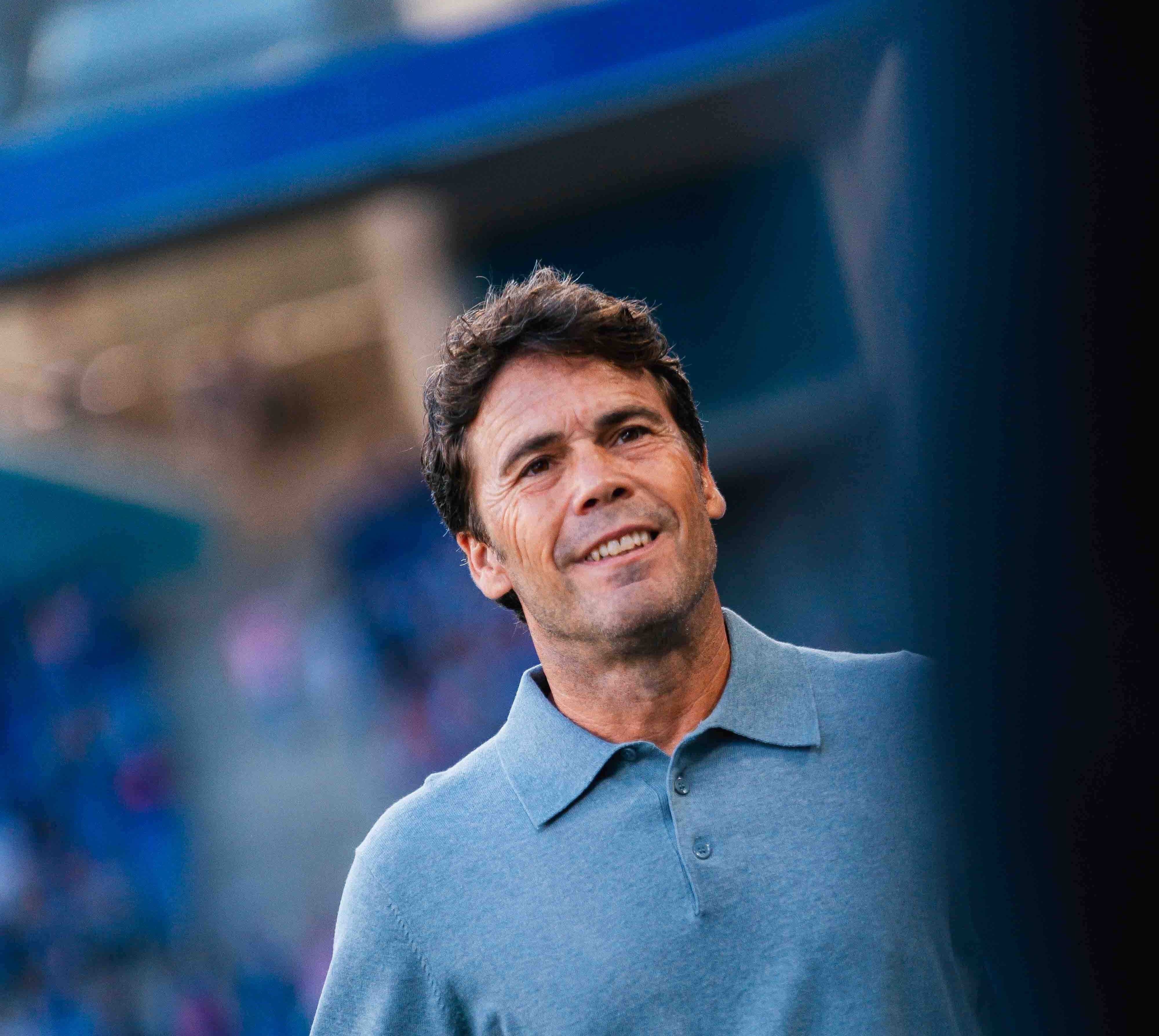 Rubi esperaba una versión mucho más segura y contundente del Almería en el Carlos Tartiere.