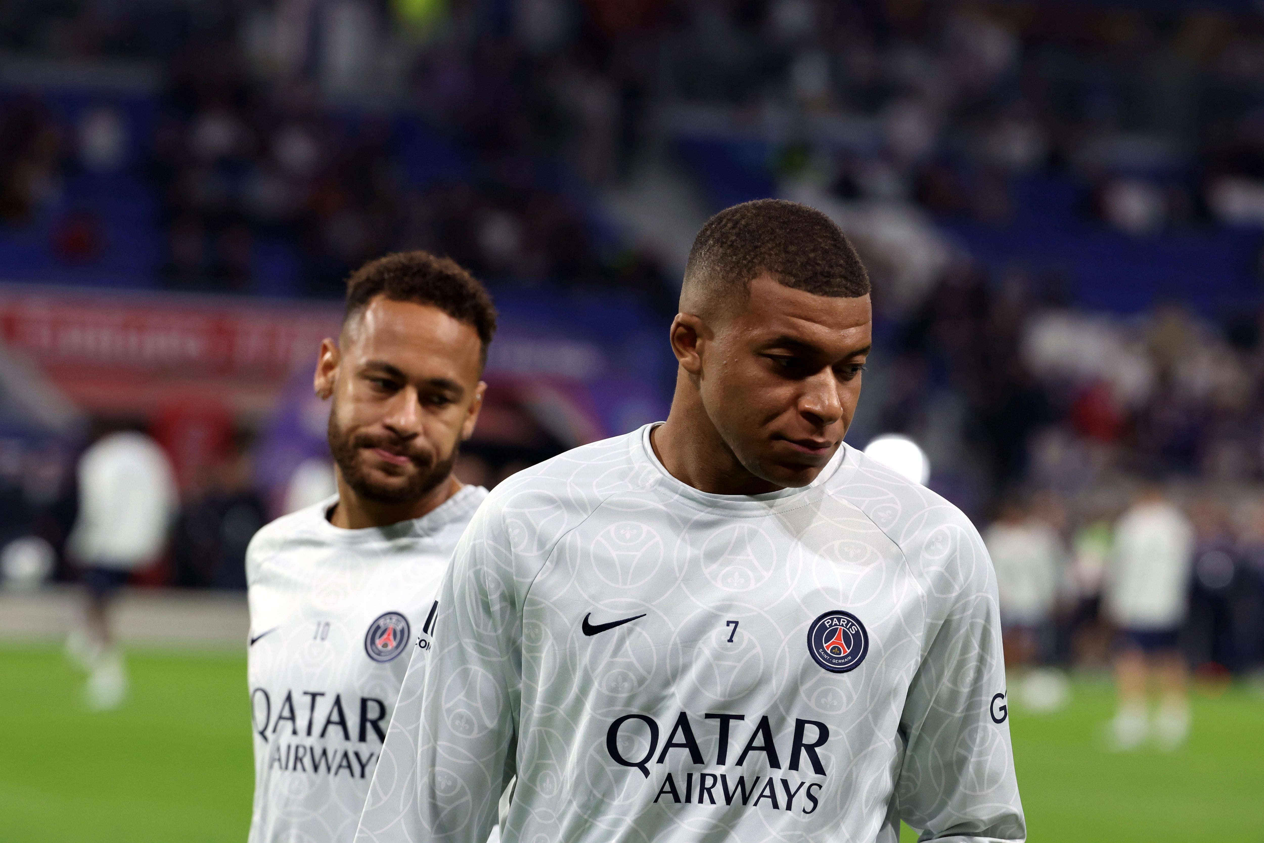 Kylian Mbappé y Neymar Jr.