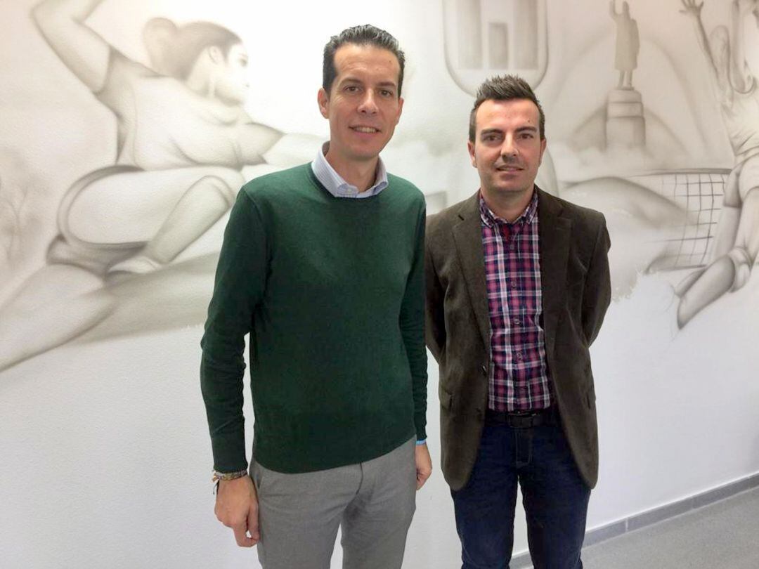 Rubén Alfaro, alcalde de Elda, y Fernando Gómez, edil de Deportes de Elda 
