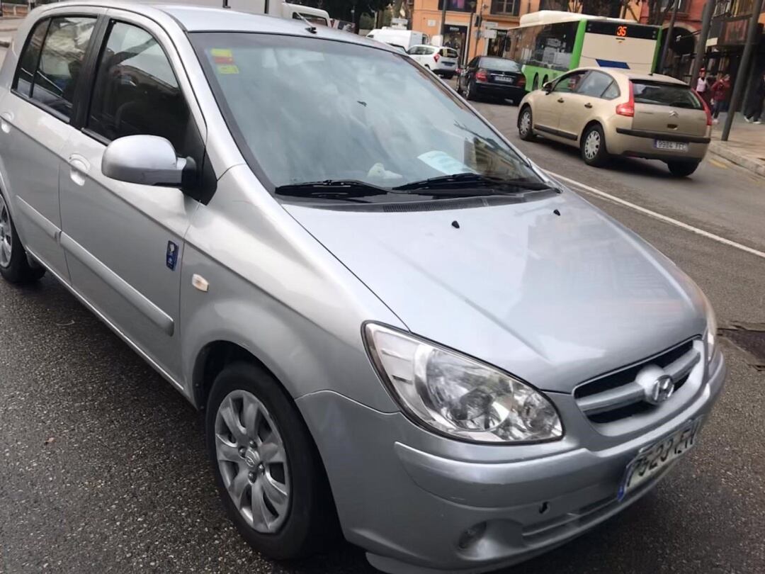 Coche de la movilización contra los cambios en la EMT