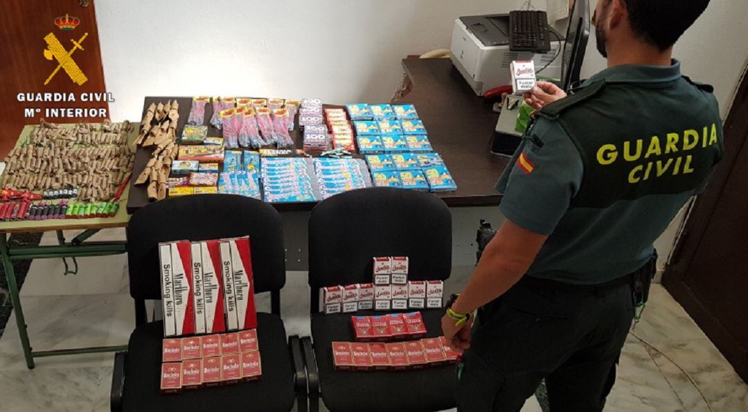 Imagen del material incautado