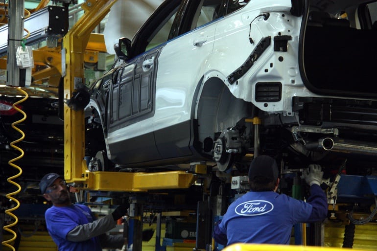 Proceso de producción de un vehículo en la factoría Ford de Almussafes