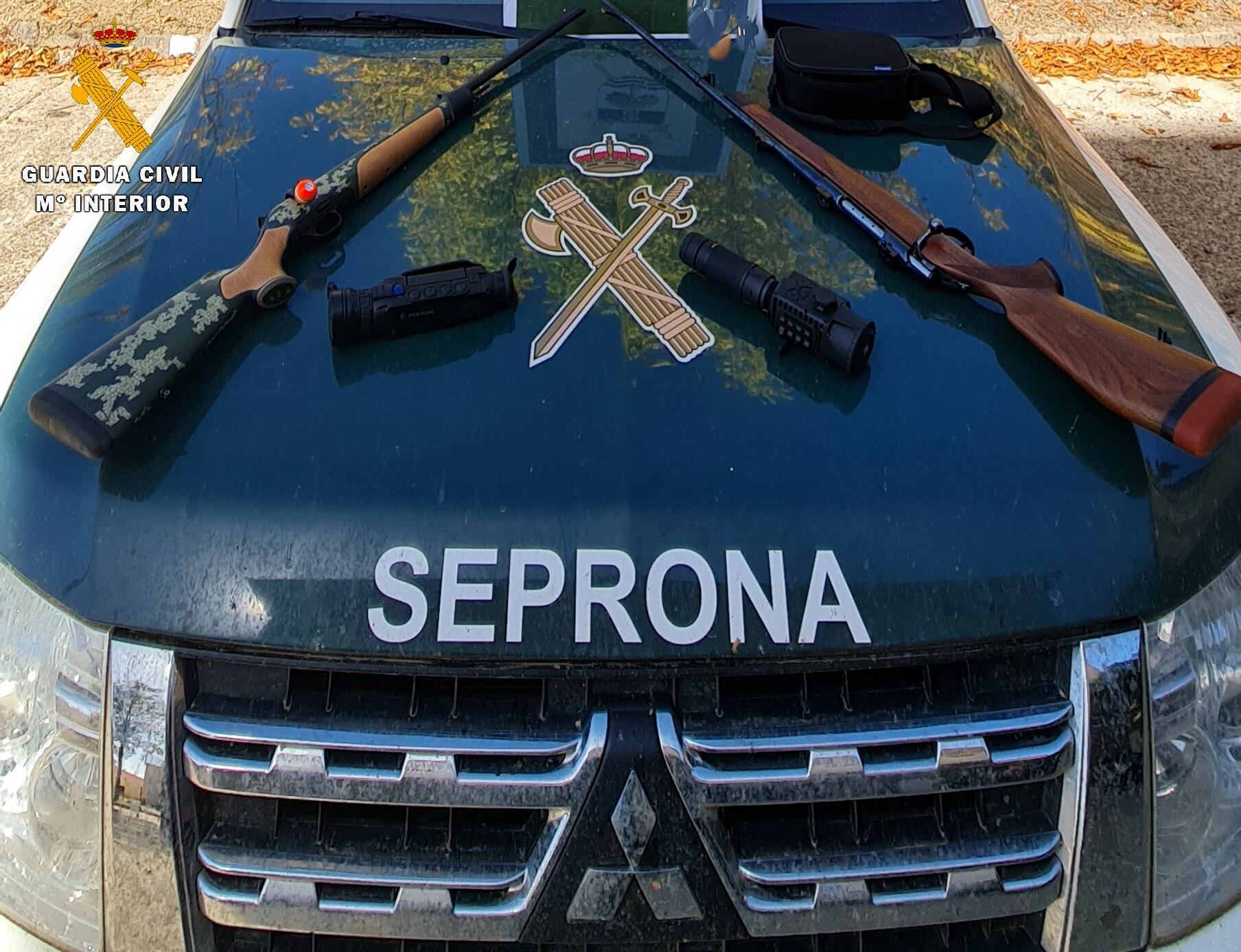 Imagen difundida por la Guardia Civil