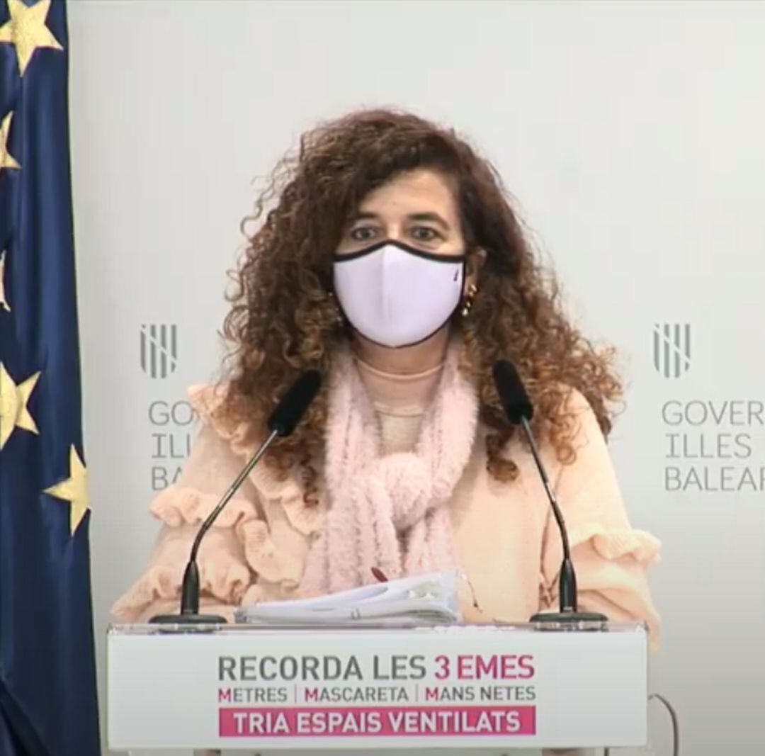 Imagen de la portavoz del Govern, Pilar Costa