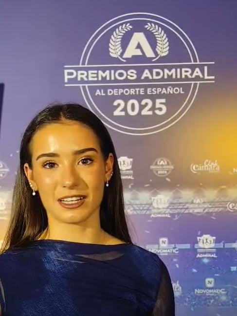 Inés Bergua se ha mostrado orgullosa de recibir el Premio Admiral