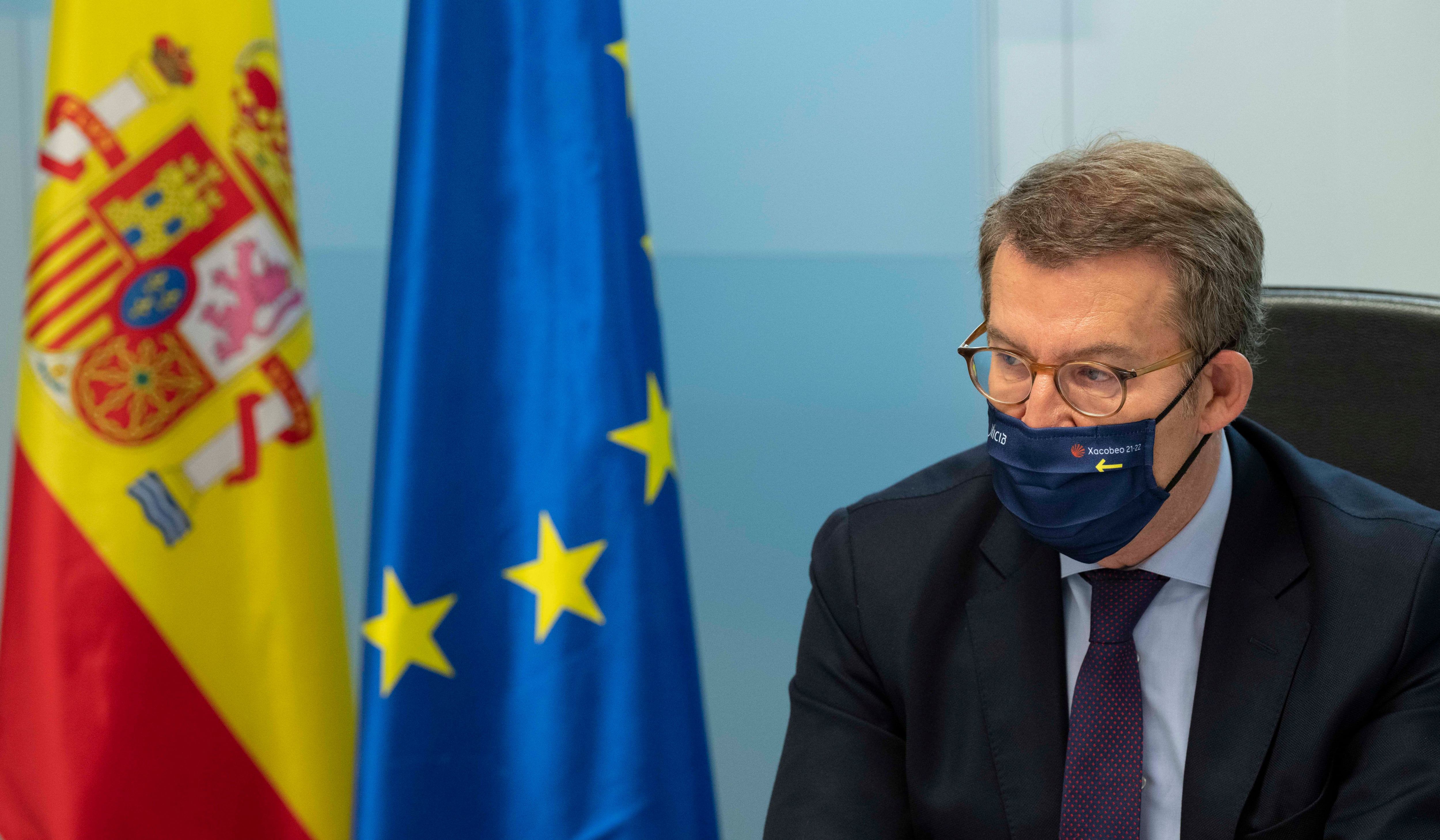 El nuevo líder del PP, Alberto Núñez Feijoo, preside la reunión del Comité General de su partido este lunes en Madrid.