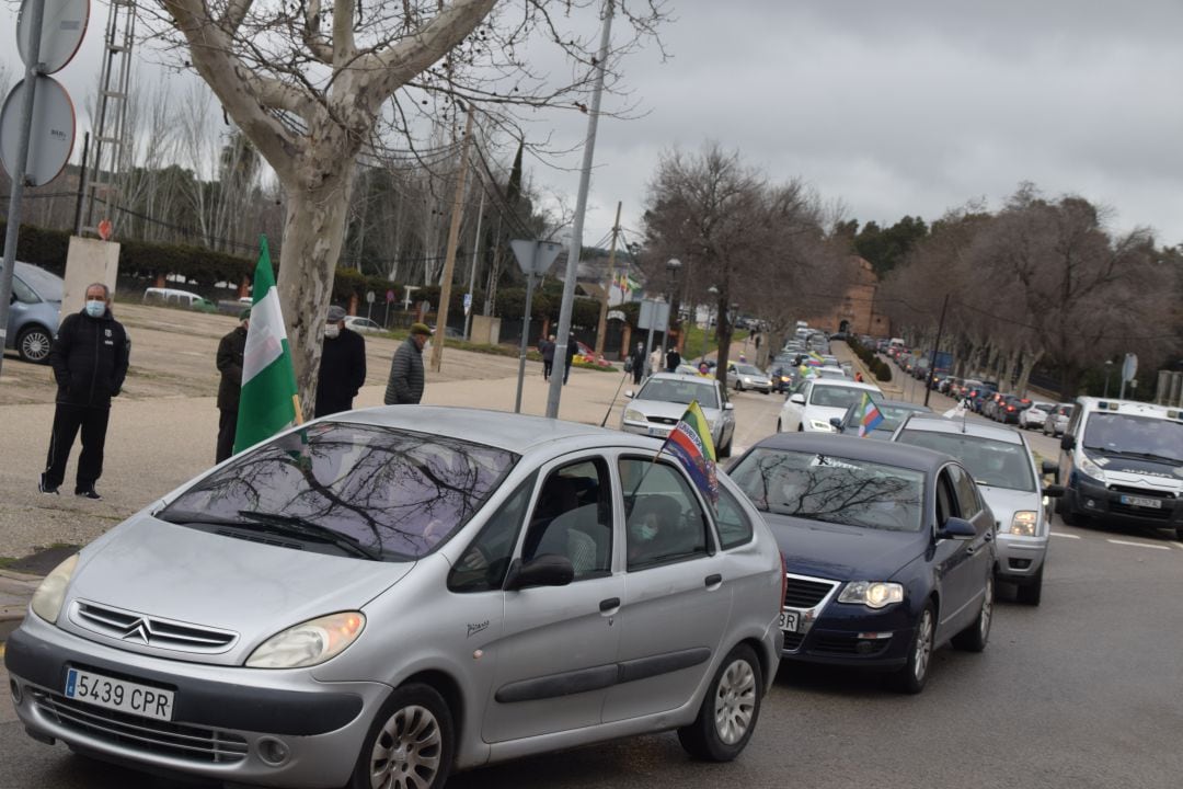 Comienzo de la manifestación de este domingo 7 de febrero en Linares,
