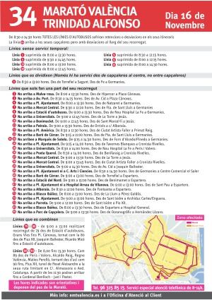 Información útil de la EMT sobre la Maratón