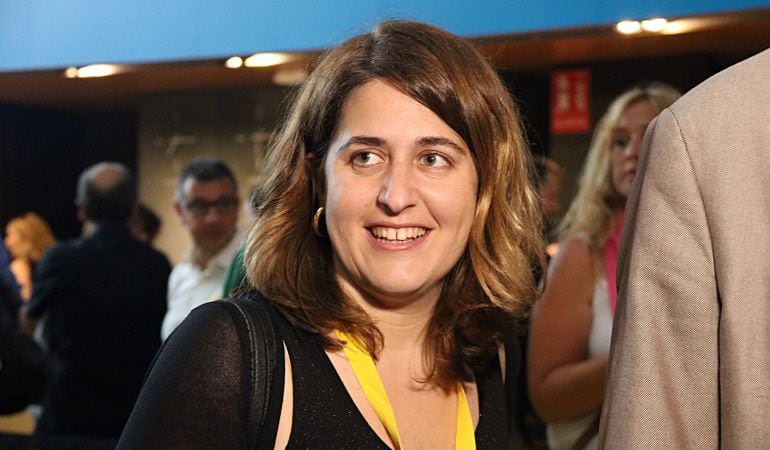 La coordinadora general del PDeCAT, Marta Pascal, abandona un acto