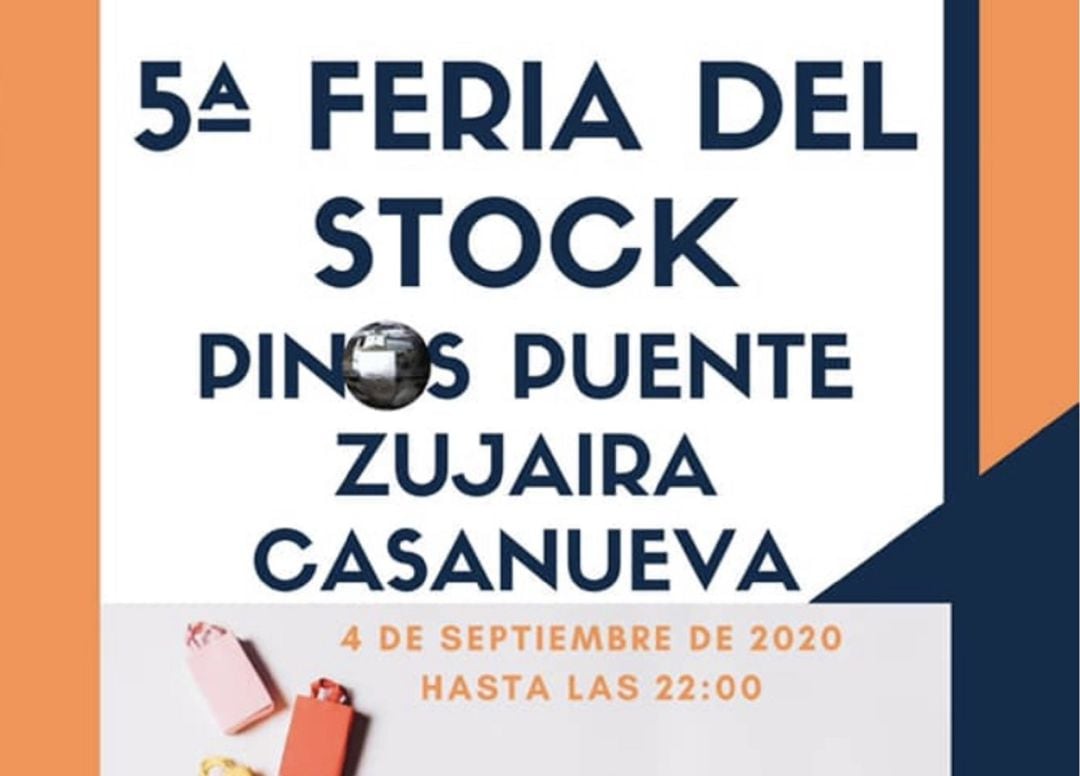 Cartel anunciador de la 5ª Feria del Stock de Pinos Puente