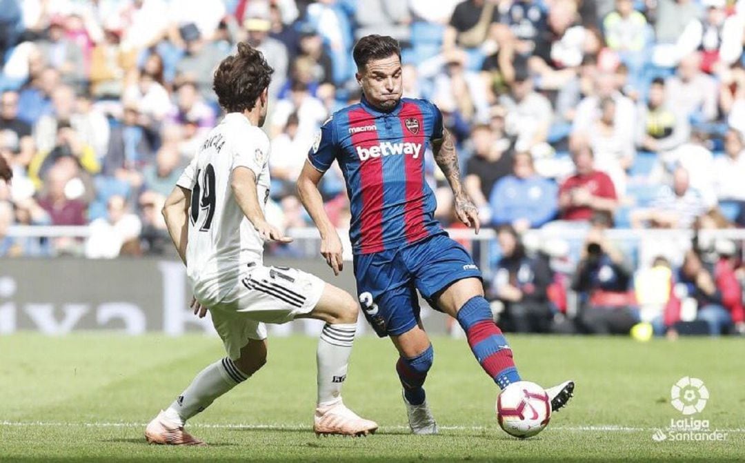 Toño en el partido ante el Real Madrid