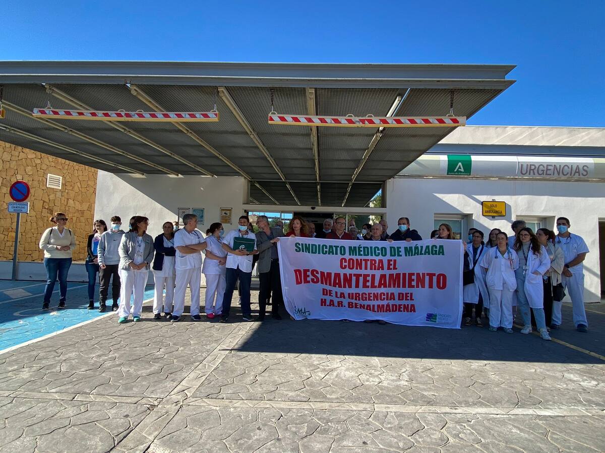 Protesta médica para denunciar "el desmantelamiento de las Urgencias" del hospital de Benalmádena