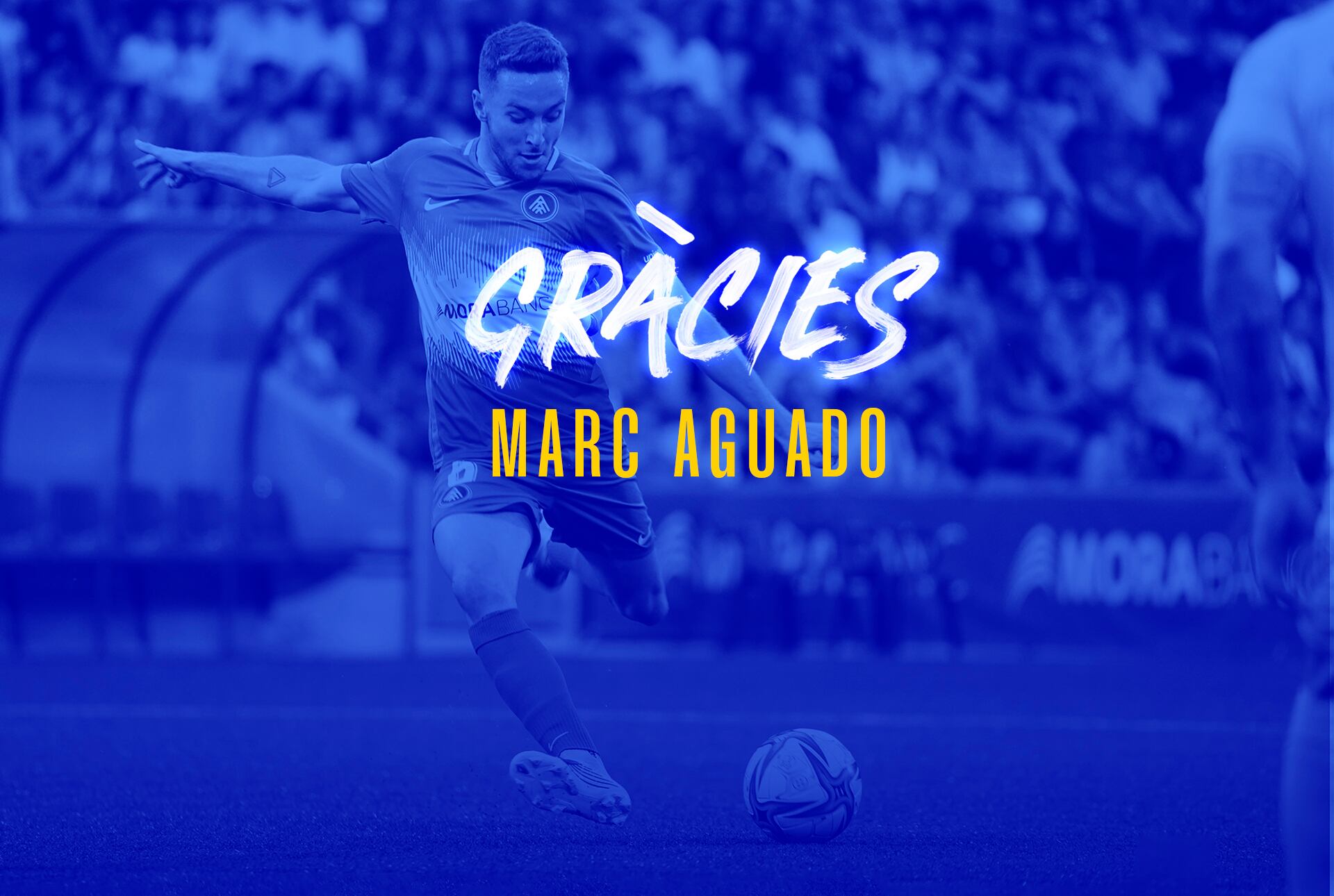 El FC Andorra s'acomiada de Marc Aguado.