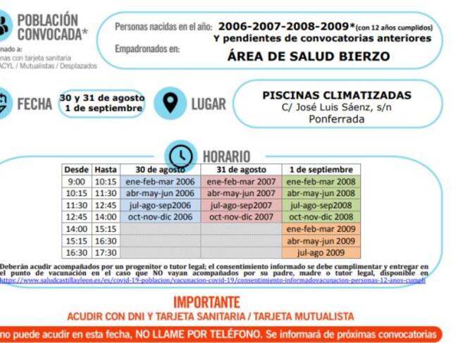 Convocatoria Ponferrada