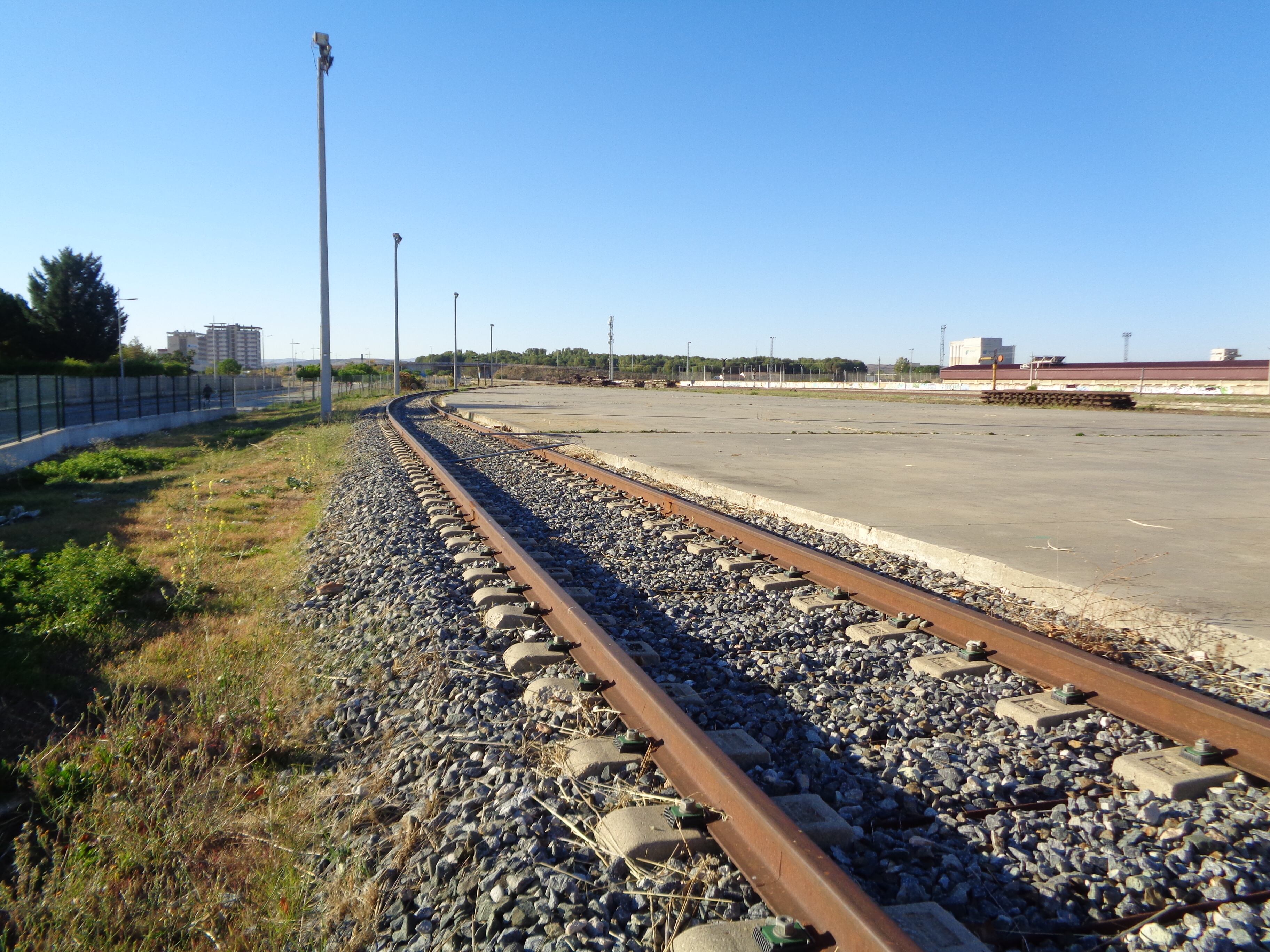 Vías de la estación arandina de El Montecillo