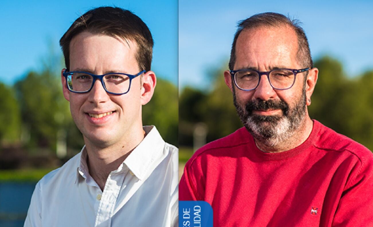 Isaac López y Rafael Sánchez, de Podemos y Unidas Pinto, respectivamente