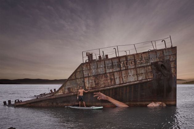 FOTOGALERÍA | Hula pinta también sobre barcos que naufragaron