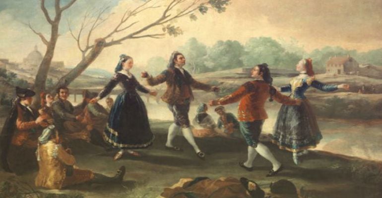 Baile a orillas del Manzanares (1776-1777), óleo sobre lienzo de Francisco de Goya