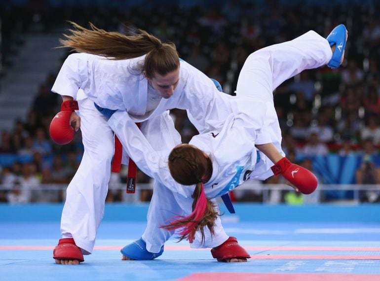 Dos katatecas, durante un combate