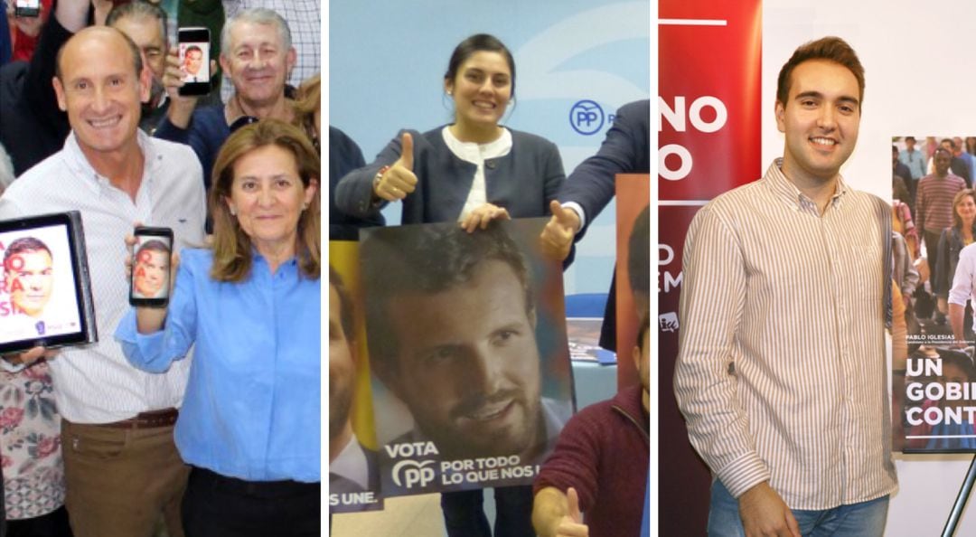 Luis Carlos Sahuquillo y Carmen Torralba (PSOE), Beatriz Jiménez (PP) y Fernando Garrote (Unidas Podemos).