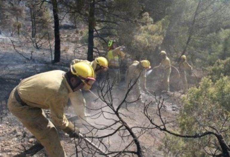 Imagen de archivo de un operativo de incendio